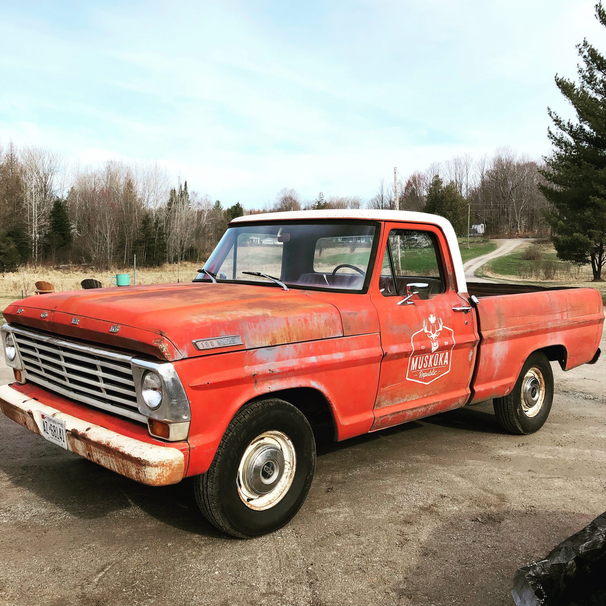 Big Red — Muskoka Republic 1967 Ford F-100